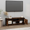 Szafka pod TV, z drzwiczkami, przydymiony dąb, 102x30x36 cm