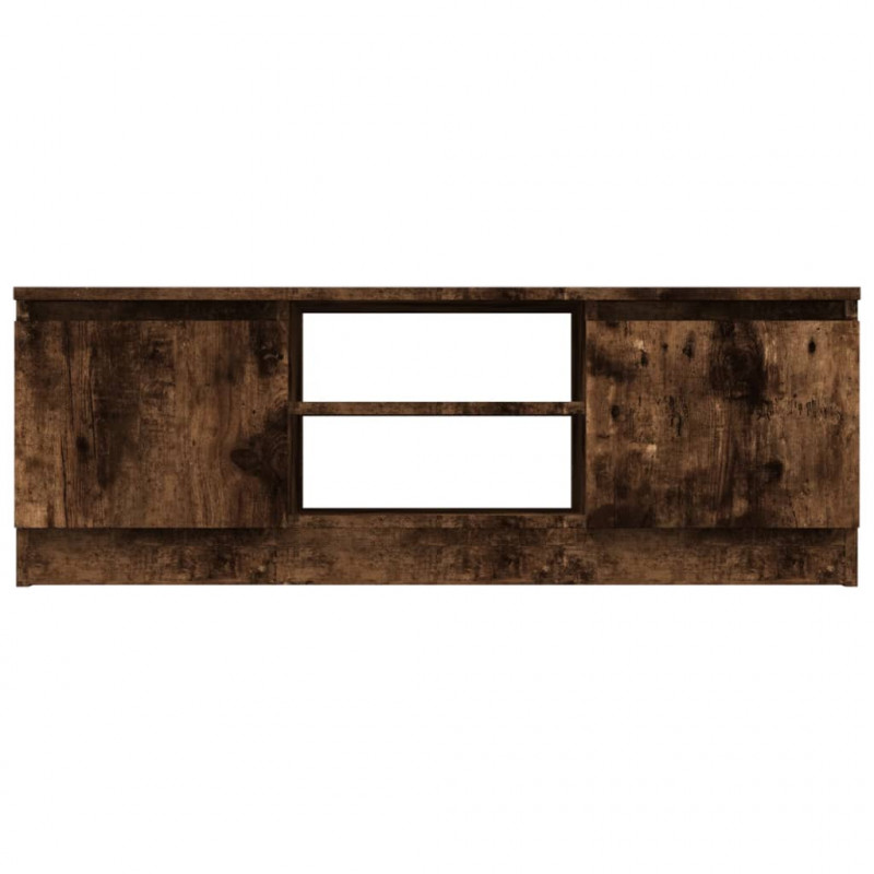 Szafka pod TV, z drzwiczkami, przydymiony dąb, 102x30x36 cm