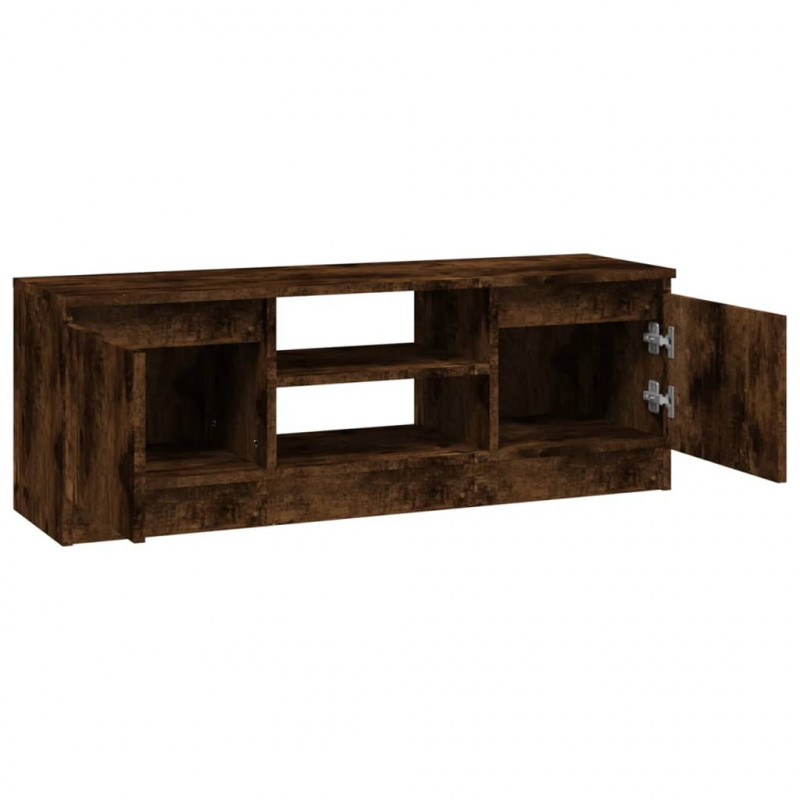 Szafka pod TV, z drzwiczkami, przydymiony dąb, 102x30x36 cm