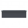 Doniczki do palet, 12 szt., szare, 36x13,5x9,5 cm, PP