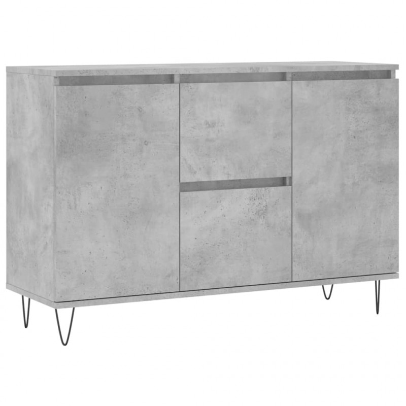 Szafka, szarość betonu, 104x35x70 cm, materiał drewnopochodny