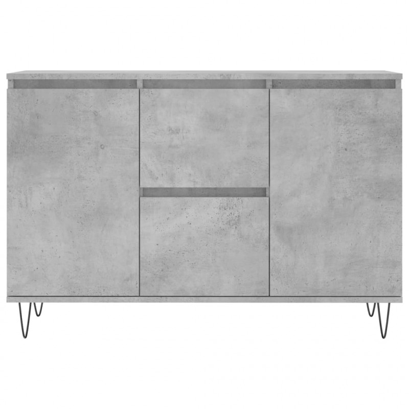 Szafka, szarość betonu, 104x35x70 cm, materiał drewnopochodny