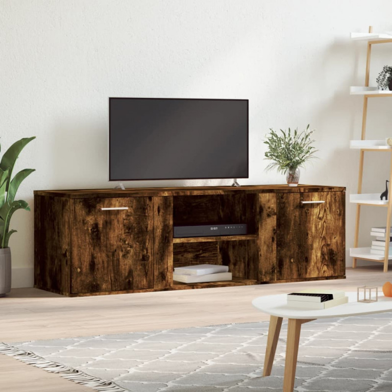 Szafka pod TV, przydymiony dąb, 120x34x37 cm