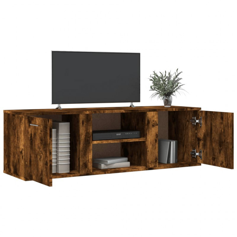 Szafka pod TV, przydymiony dąb, 120x34x37 cm