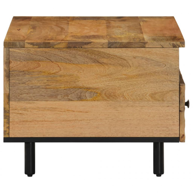 Stolik kawowy, 80x54x40 cm, lite drewno mango