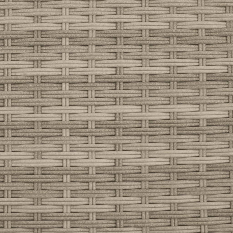 2-os. sofa ogrodowa, daszek i podnóżki, jasnoszara, rattan PE