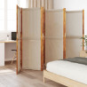 Parawan 6-panelowy, taupe, 420x180 cm