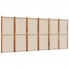 Parawan 6-panelowy, taupe, 420x180 cm
