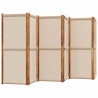 Parawan 6-panelowy, taupe, 420x180 cm