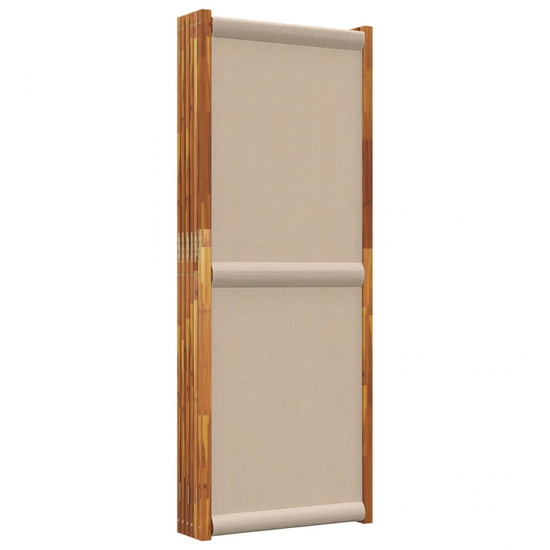 Parawan 6-panelowy, taupe, 420x180 cm