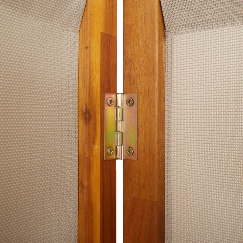 Parawan 6-panelowy, taupe, 420x180 cm