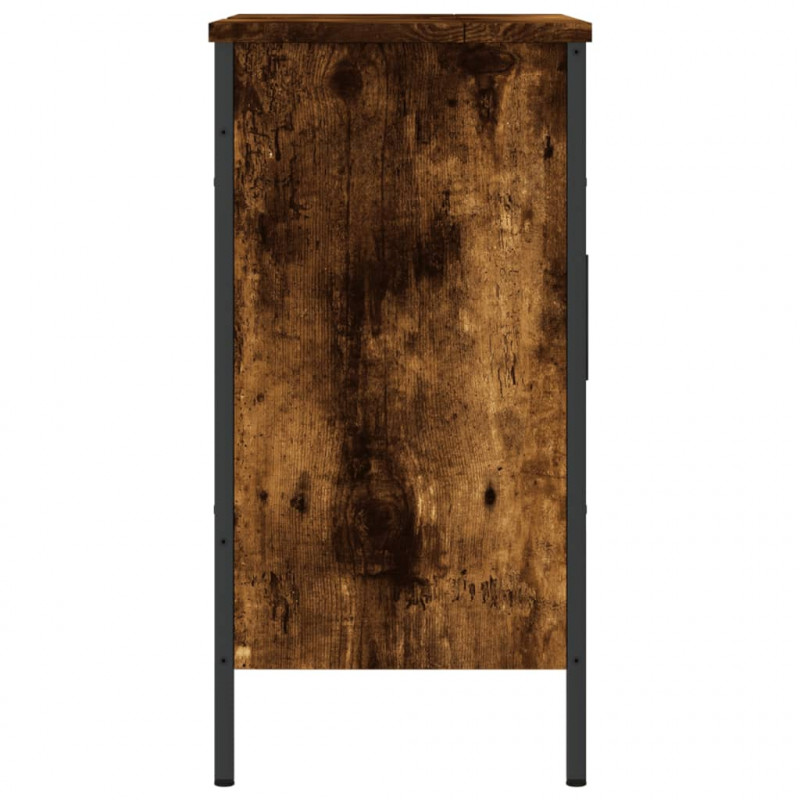 Szafka pod umywalkę, przydymiony dąb, 60x30x60 cm