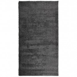 Dywan z długim włosiem PAMPLONA, antracytowy, 80x150 cm