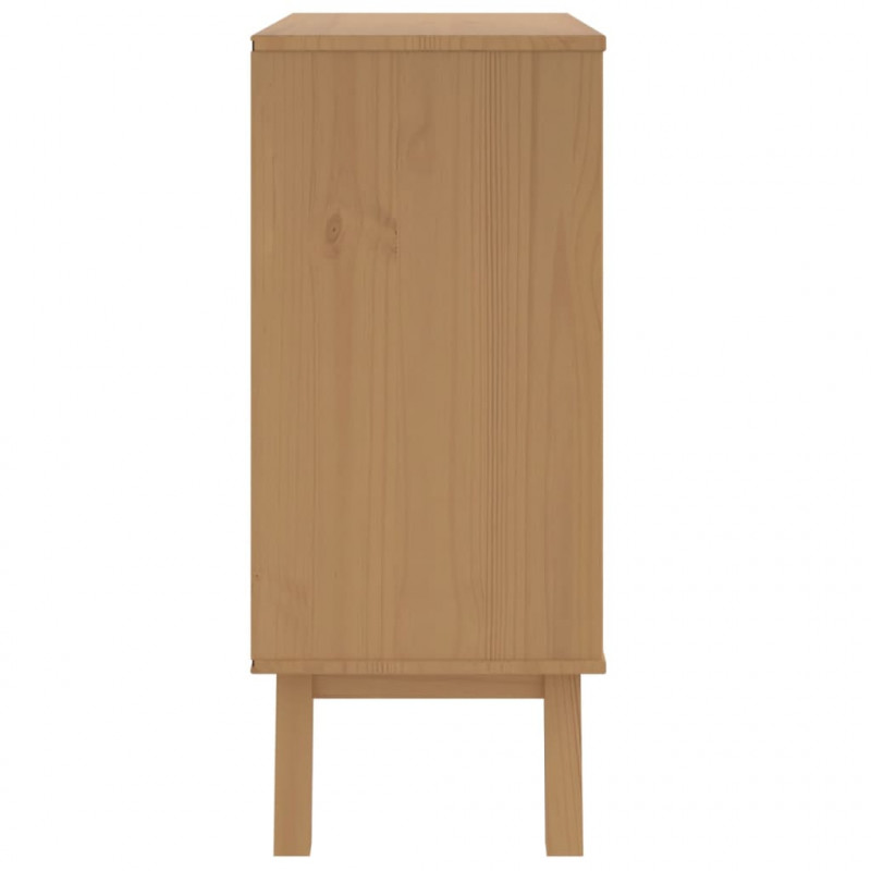 Komoda OLDEN, brązowa, lite drewno sosnowe