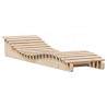Leżaki, 2 szt., 205x60x31,5 cm, lite drewno sosnowe