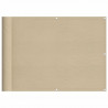 Parawan balkonowy, beżowy, 75x700 cm, 100% poliester Oxford