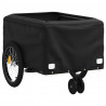 Przyczepka rowerowa, czarno-żółta, 30 kg, żelazo