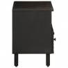 Szafka pod telewizor, czarna, 70x33x46 cm, lite drewno mango