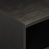 Szafka pod telewizor, czarna, 70x33x46 cm, lite drewno mango