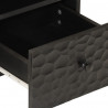 Szafka pod telewizor, czarna, 70x33x46 cm, lite drewno mango