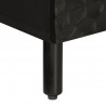 Szafka pod telewizor, czarna, 70x33x46 cm, lite drewno mango