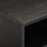 Szafka pod telewizor, czarna, 80x33x46 cm, lite drewno mango