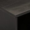 Szafka pod telewizor, czarna, 80x31x46 cm, lite drewno mango