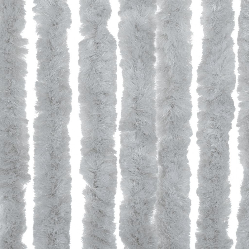 Zasłona przeciwko owadom, szara, 90x200 cm, szenil