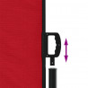 Zwijana markiza boczna na taras, czerwona, 180 x 600 cm
