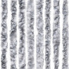 Zasłona przeciwko owadom, biało-szara, 100x230 cm, szenil