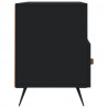 Szafka pod TV, czarna, 102x36x50 cm, materiał drewnopochodny