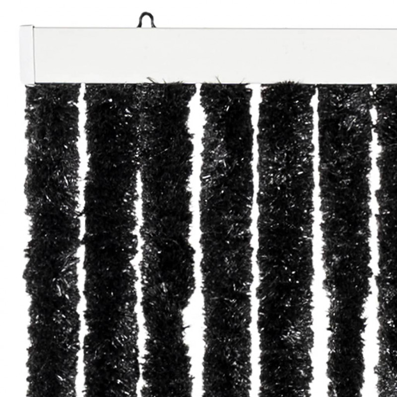 Zasłona przeciwko owadom, antracytowa, 100x200 cm, szenil