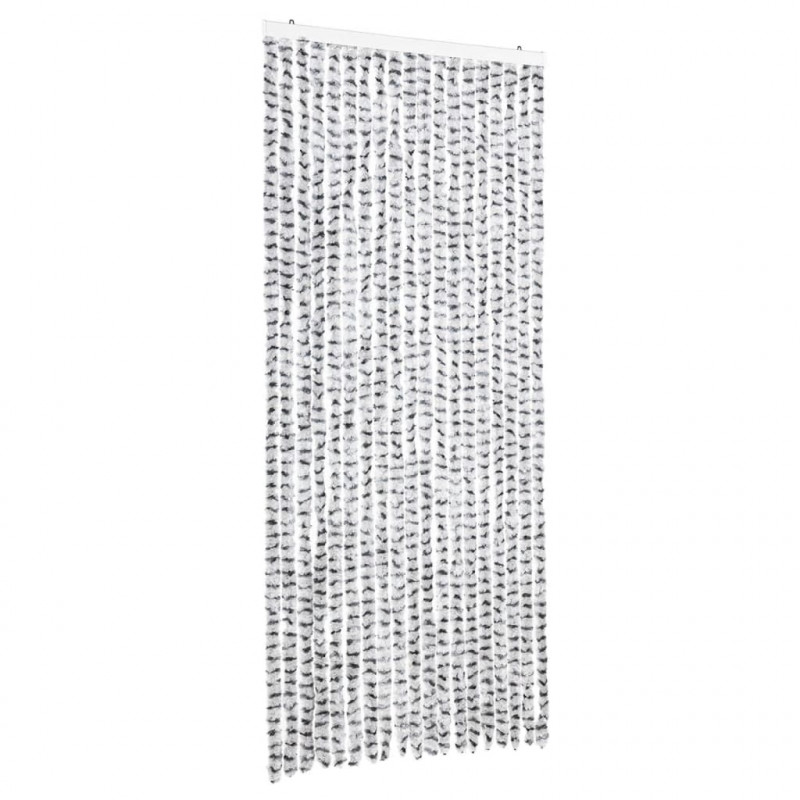 Zasłona przeciwko owadom, jasnoszaro-ciemnoszara, 56x200 cm