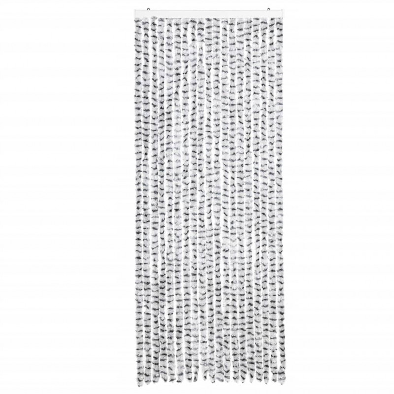 Zasłona przeciwko owadom, jasnoszaro-ciemnoszara, 56x200 cm