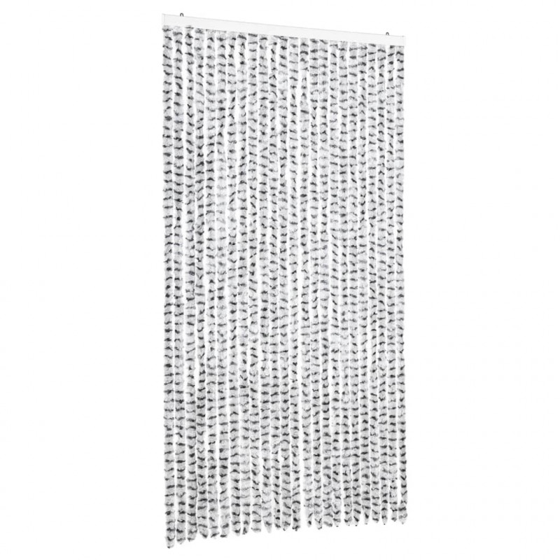 Zasłona przeciwko owadom, jasnoszaro-ciemnoszara, 100x200 cm