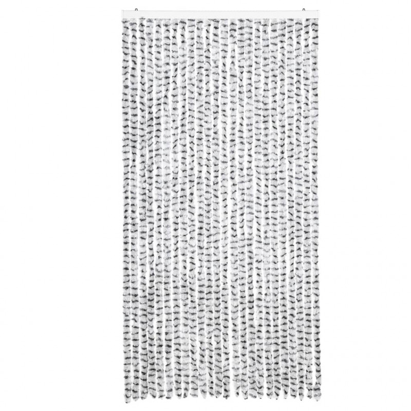 Zasłona przeciwko owadom, jasnoszaro-ciemnoszara, 100x200 cm