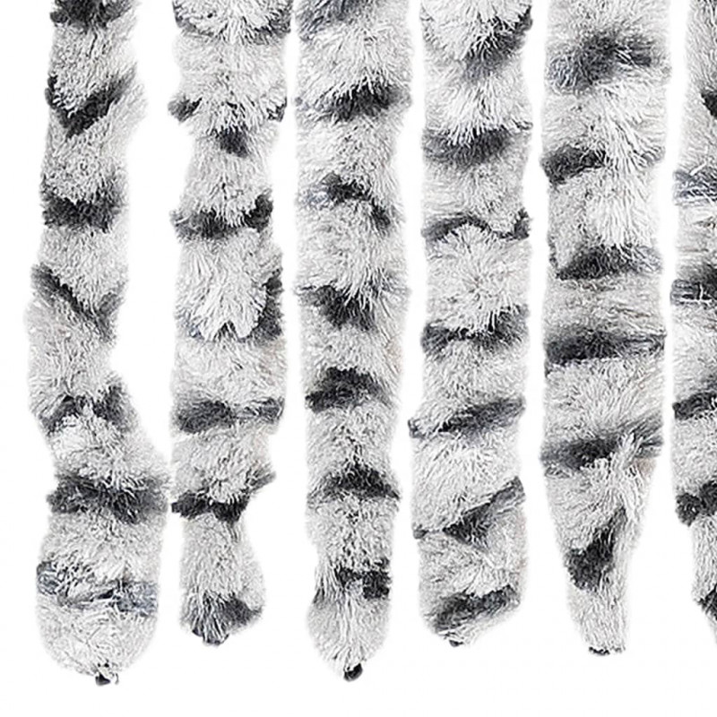 Zasłona przeciwko owadom, jasnoszaro-ciemnoszara, 100x200 cm