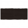 Blat ciemnobrązowy 140x60x(2-6) cm drewno z naturalną krawędzią