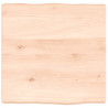 Blat stołu, 40x40x(2-4)cm, surowy, lity dąb naturalną krawędzią