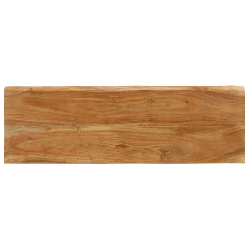 Ławka z naturalną krawędzią drewna, 105 cm, drewno akacjowe