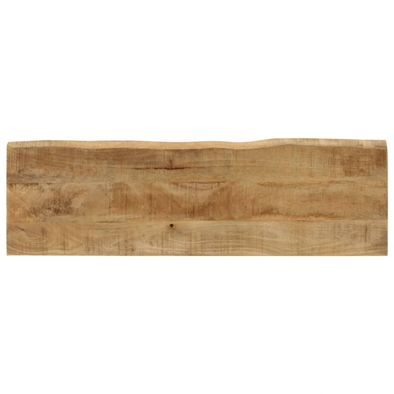 Ławka z naturalną krawędzią drewna, 105 cm, lite drewno mango