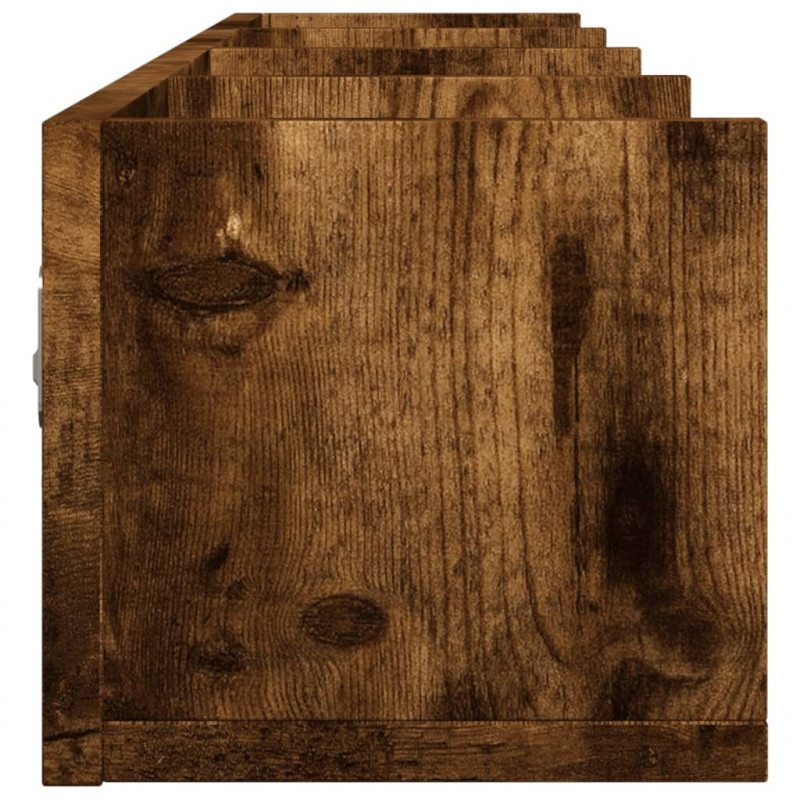 Szafki wiszące, 2 szt., przydymiony dąb, 99x18x16,5 cm