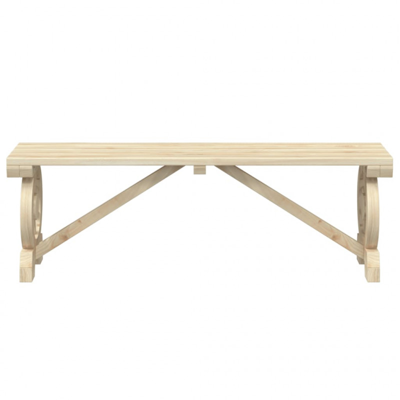 Ławka ogrodowa, 115 cm, lite drewno jodłowe