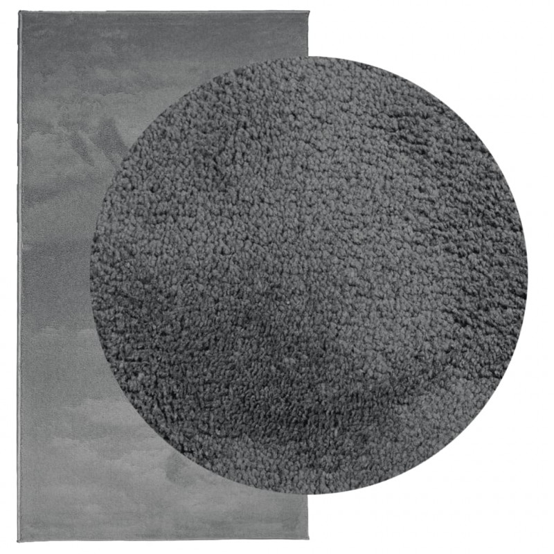 Dywan OVIEDO z krótkim włosiem, antracytowy, 80x150 cm