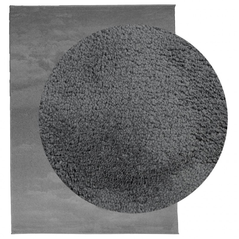 Dywan OVIEDO z krótkim włosiem, antracytowy, 240x340 cm