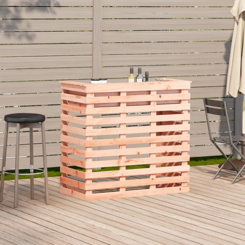 Stolik barowy do ogrodu, 113,5x50x103cm, lite drewno daglezjowe