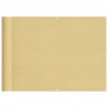 Parawan balkonowy, piaskowy, 75x500 cm, 100% poliester Oxford