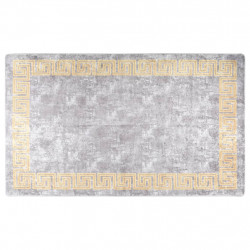 Dywan z możliwością prania, szaro-złoty, 150x230 cm