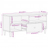 Szafka pod telewizor, 100x33x46 cm, lite drewno mango