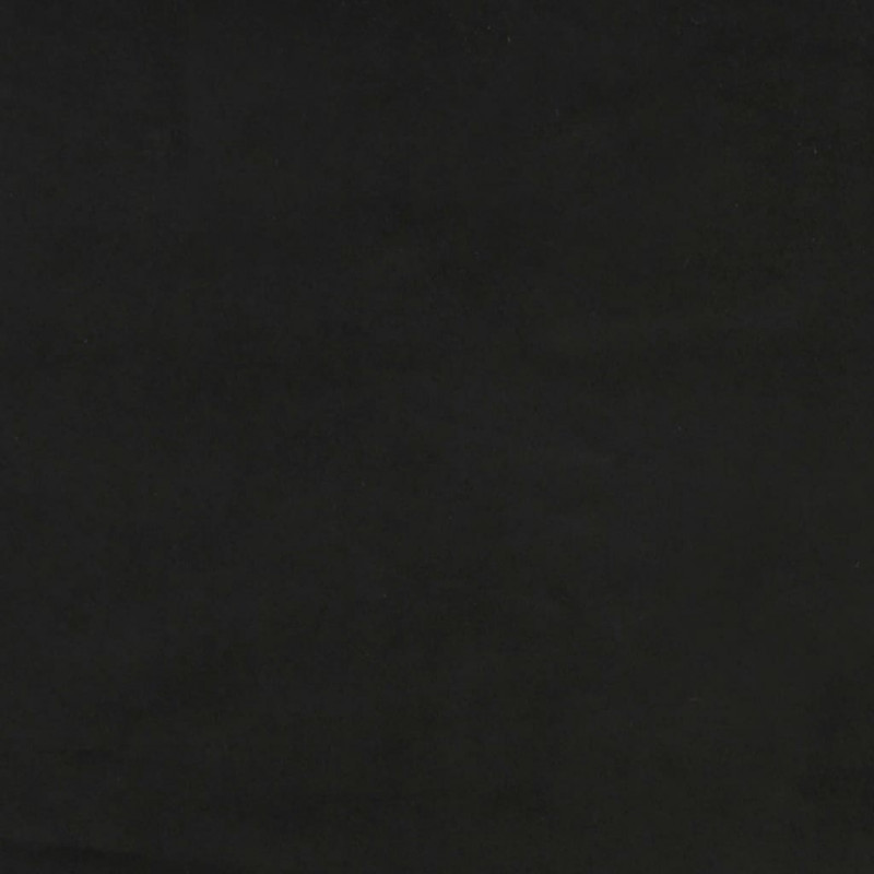 Rama łóżka, czarna, 120x190 cm, aksamitna